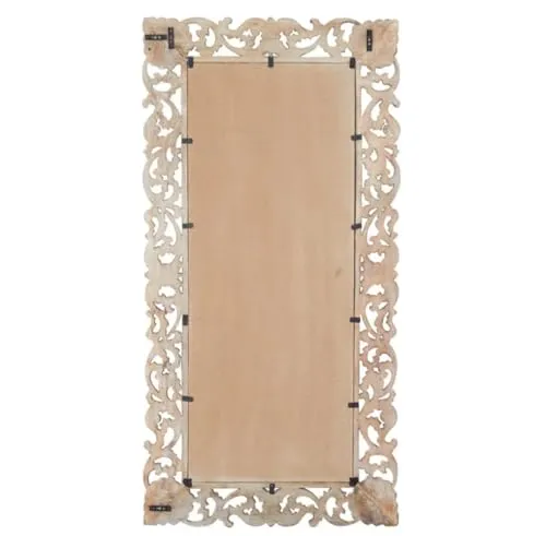 Modern Art & Craft's® Wooden Wall Mirror Frame | Wall Mounted | for Bedroom Home Decor| Living Room | Wall Hangingm | (36"x72" Inch)(Brown)(Only Frame without Mirror)