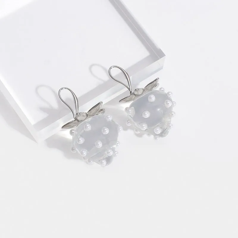 Modern Fashion Transparent Acrylic Geometric Statement Earrings