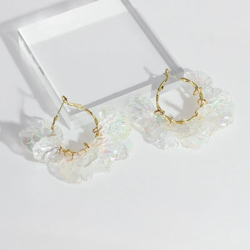 Modern Fashion Transparent Acrylic Geometric Statement Earrings