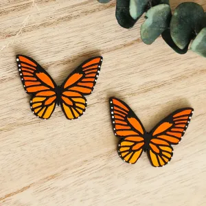 Monarch Butterfly Stud Earrings