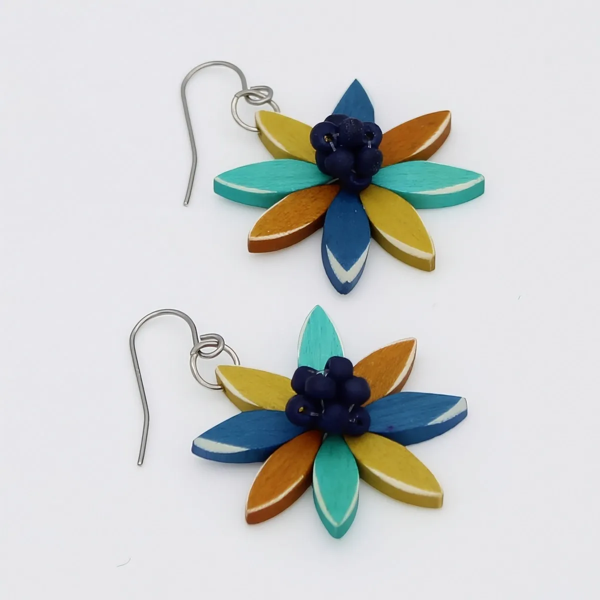 Multi Color Amaya Flower Earrings