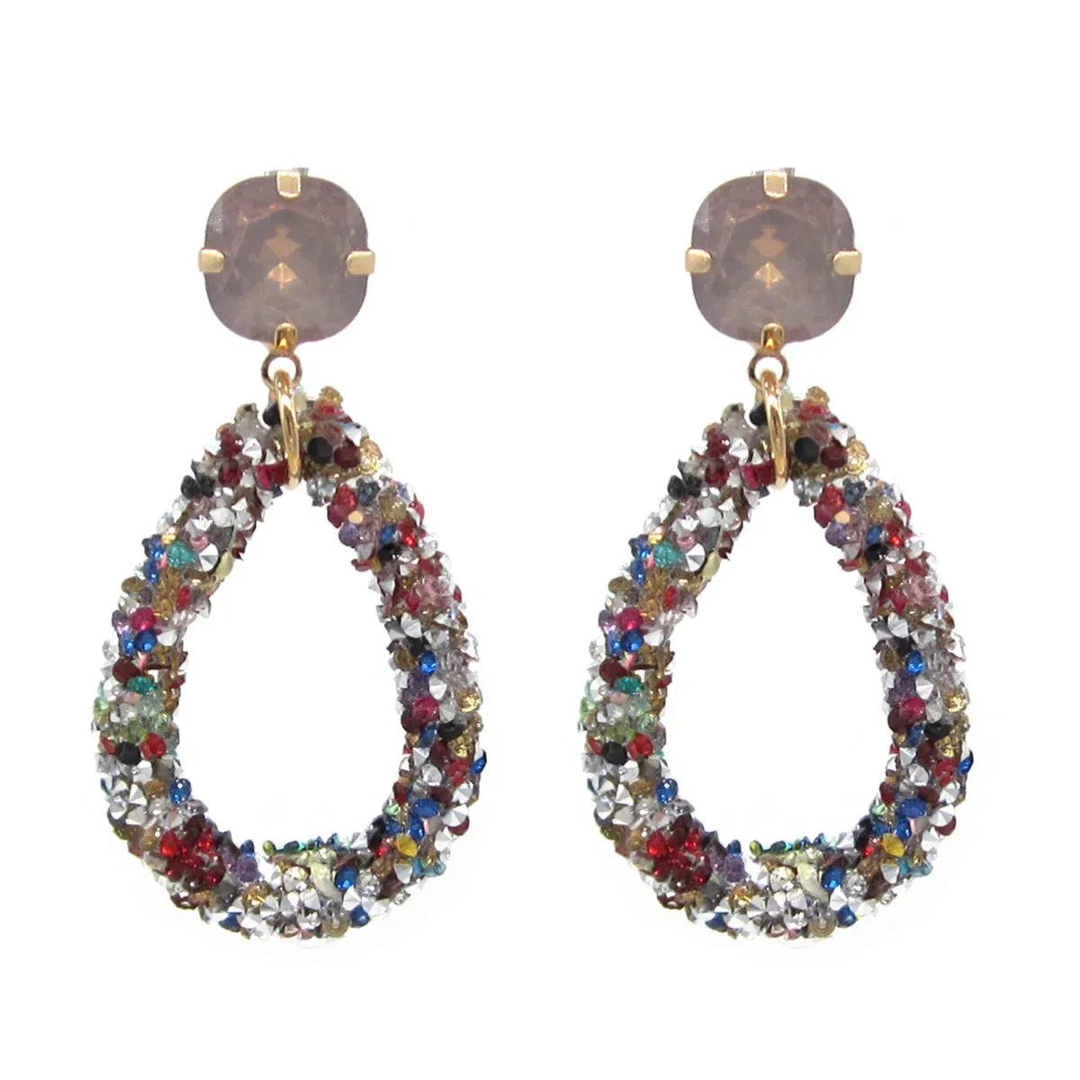 Multicolor Pendant Earrings