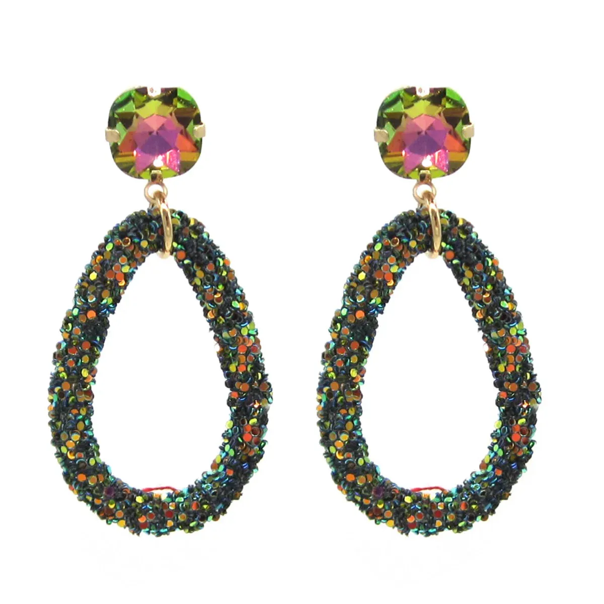 Multicolor Pendant Earrings