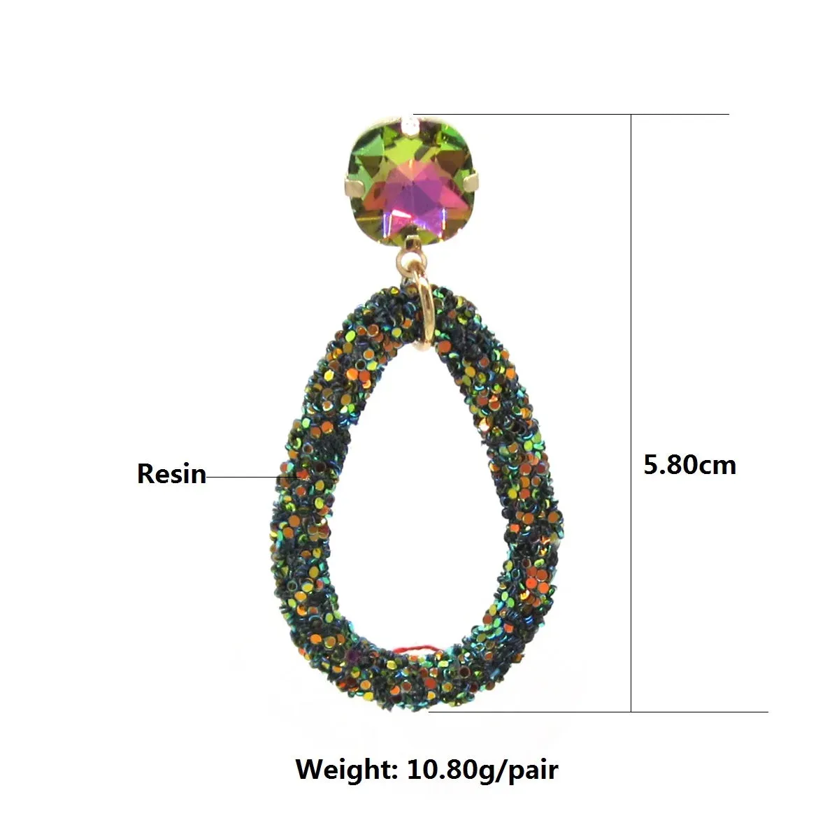 Multicolor Pendant Earrings