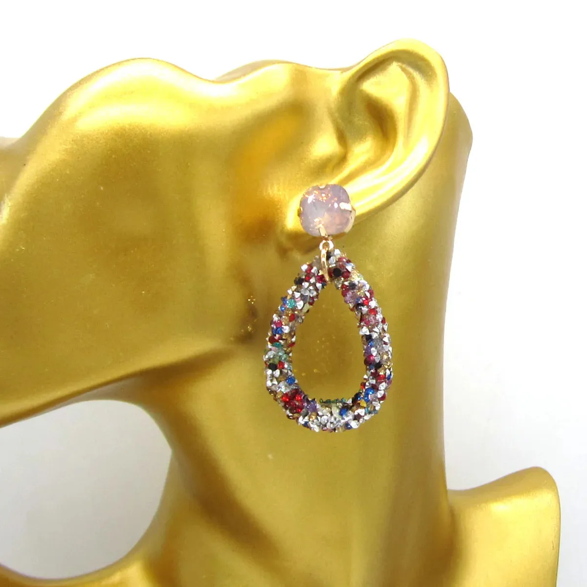 Multicolor Pendant Earrings