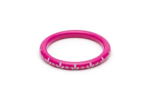Narrow Flamingo Carved Bangle