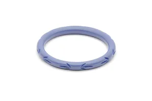 Narrow Forget-Me-Not Carved Duchess Bangle