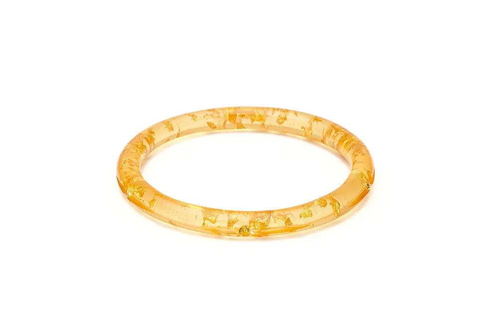 Narrow Gold Foil Starburst Duchess Bangle