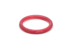 Narrow Golden Bordeaux Fakelite Bangle