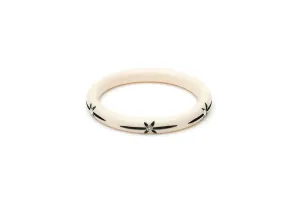 Narrow Ivory Starburst Maiden Bangle