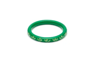 Narrow Summer Carved Maiden Bangle
