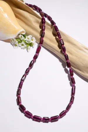 Necklace Gemstone Garnet Plum