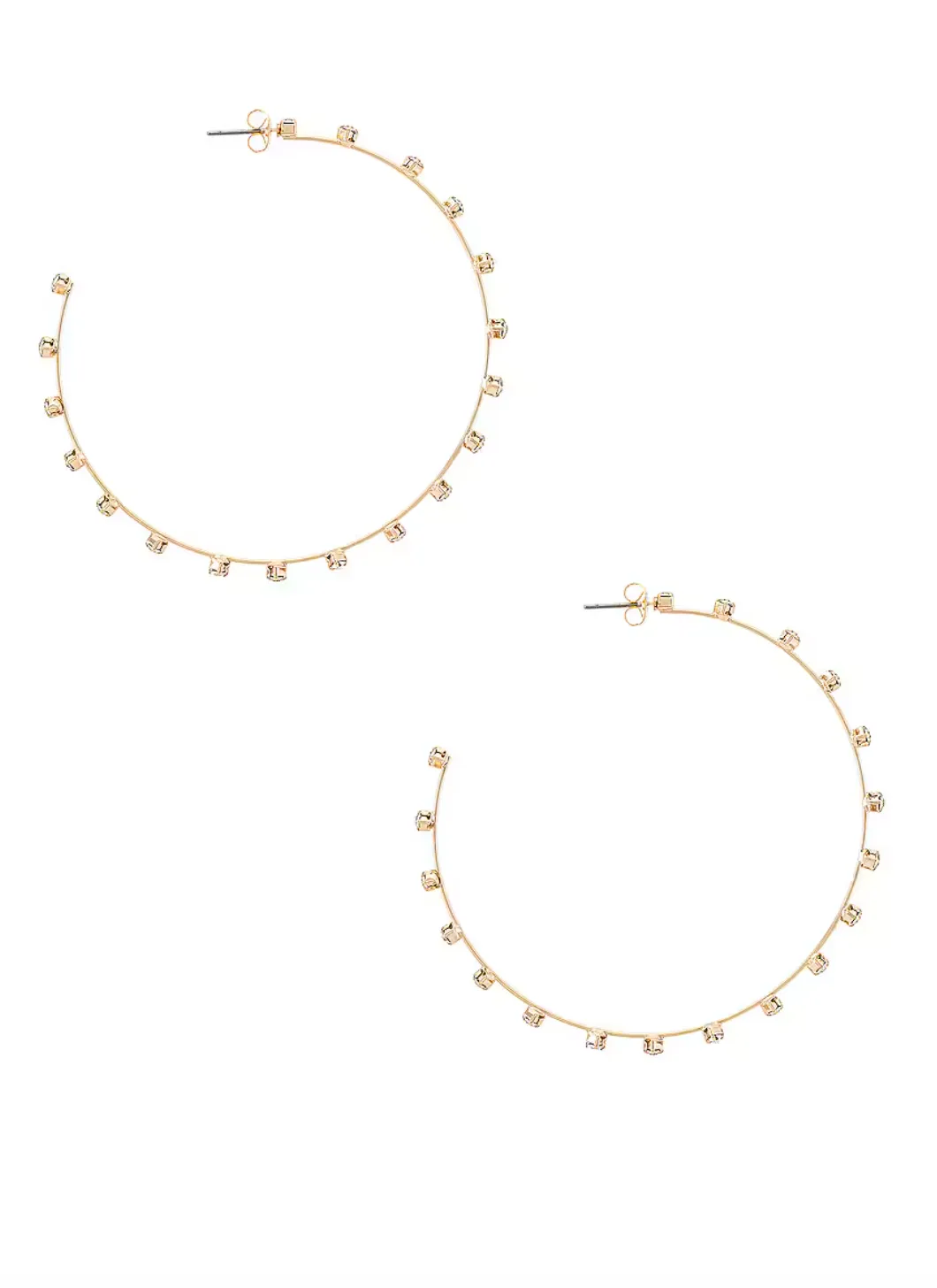 NEW!! Simple Spark Crystal Hoop Earring by Ettika