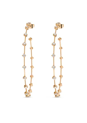 NEW!! Simple Spark Crystal Hoop Earring by Ettika