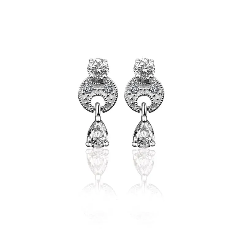 Newbridge Silver Vintage Tear Drop Earrings