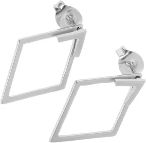 NOLITOY 1 Pair Rhombus Stud Earrings for Women Minimalist Alloy Earrings Fashion Occasion Accessory