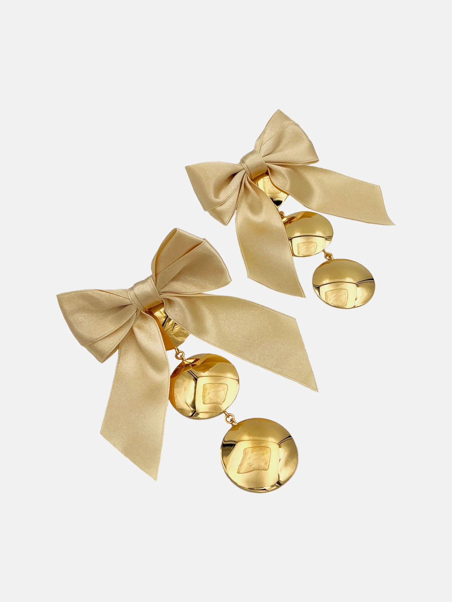 Nuclear Bow Earrings Gold