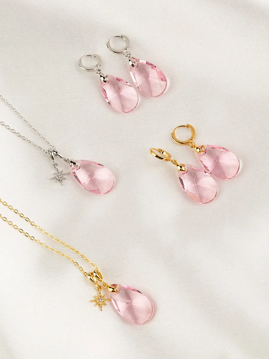 Olivia Earrings | Light Rose