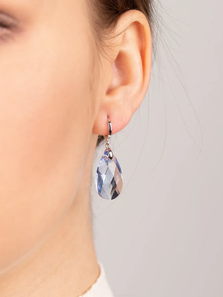 Olivia Earrings | Light Sapphire