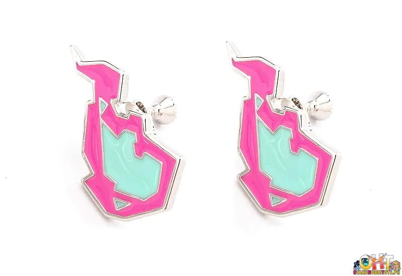 Orange Rouge Burnish Flare Clip-On Earrings
