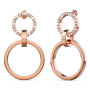 Orbit of Radiance Earrings Embellished with SWAROVSKI Crystal in Rose Gold