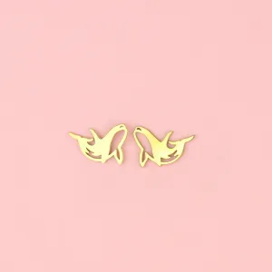 Orca Stud Earrings - Gold Plated