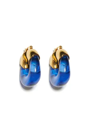 Organic Hoop Earrings - Electric