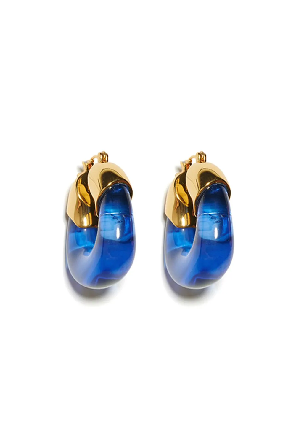 Organic Hoop Earrings - Electric