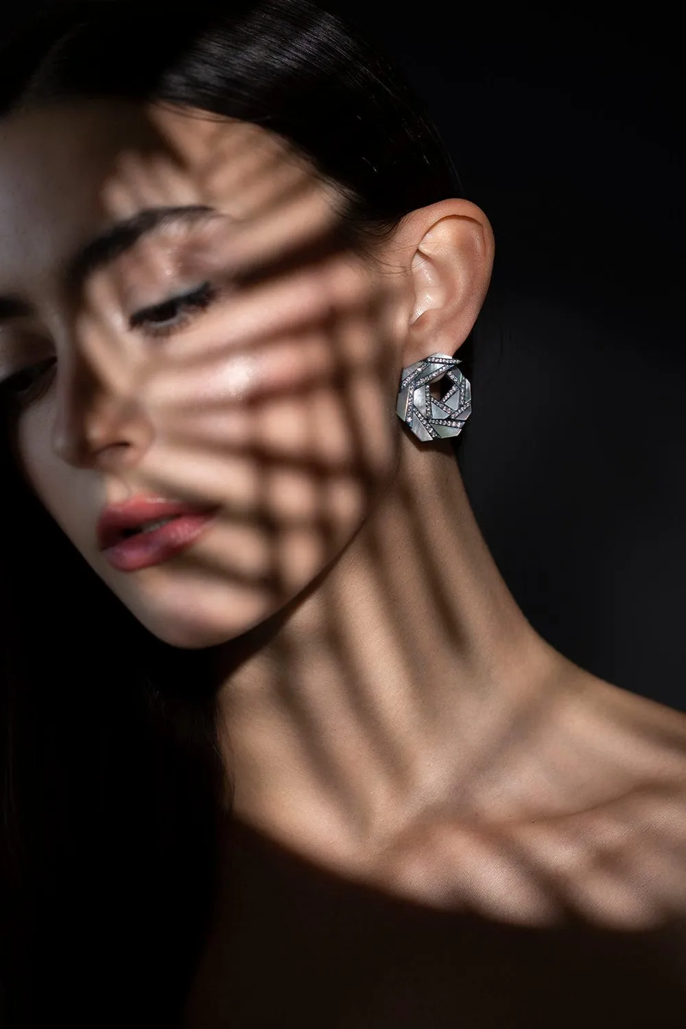 Origami Rose Earrings