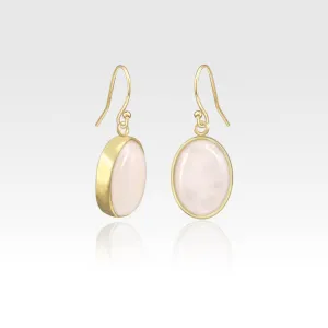 Oval Earrings - Quartz