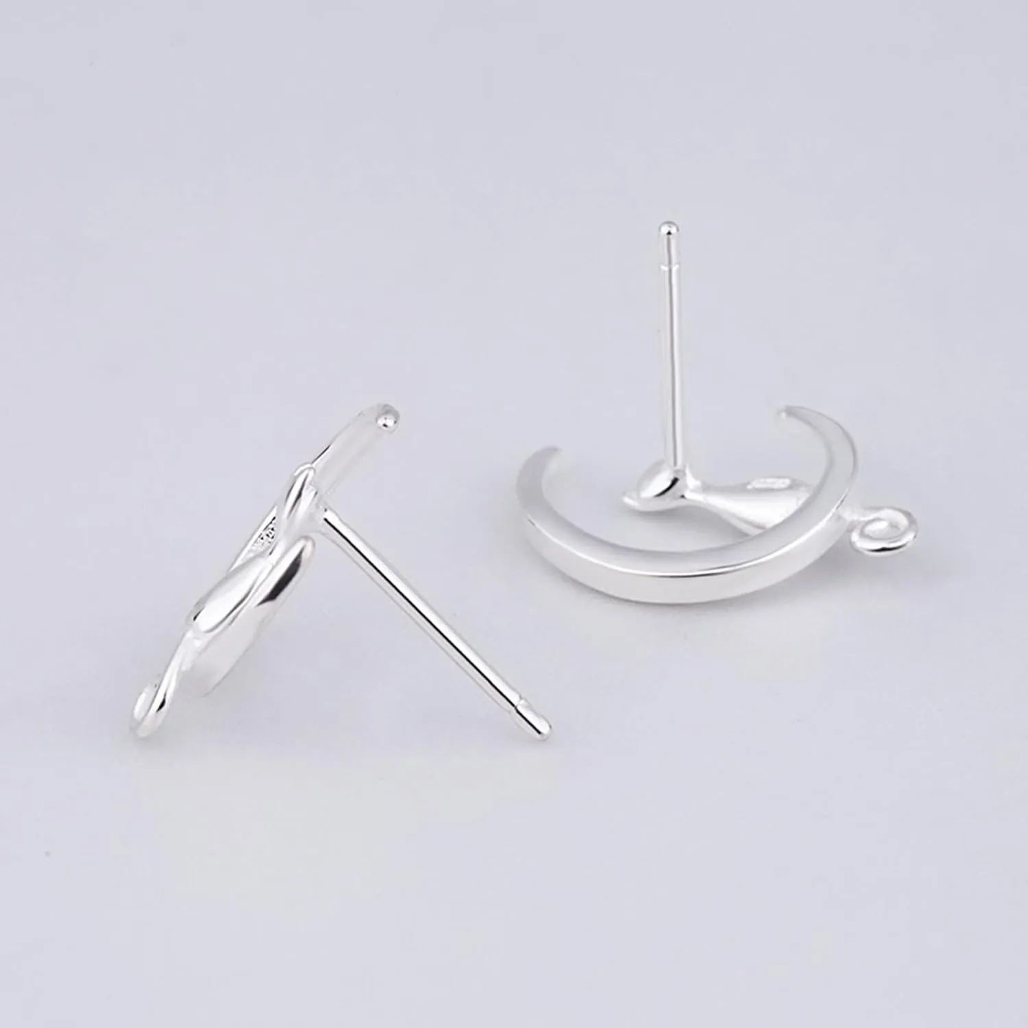 Oversized Earrings Fashion Cat On The Moon Design Stud Earrings For Women Handmade Simple Style Ear Hoop Dangle