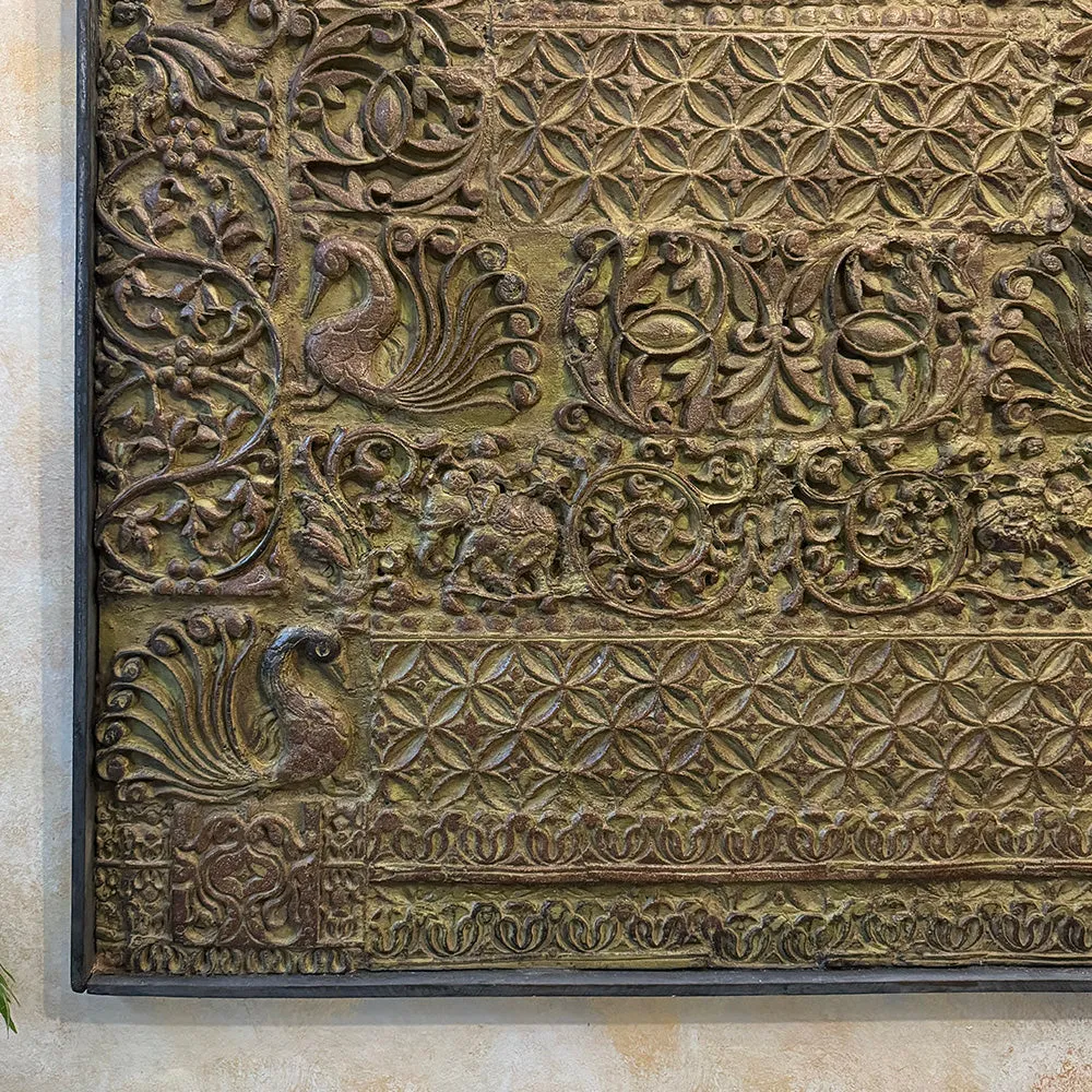 Panchhi Wooden Carved Panel