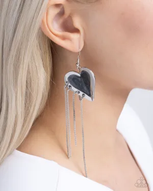Paparazzi Sweetheart Specialty - Black Earrings