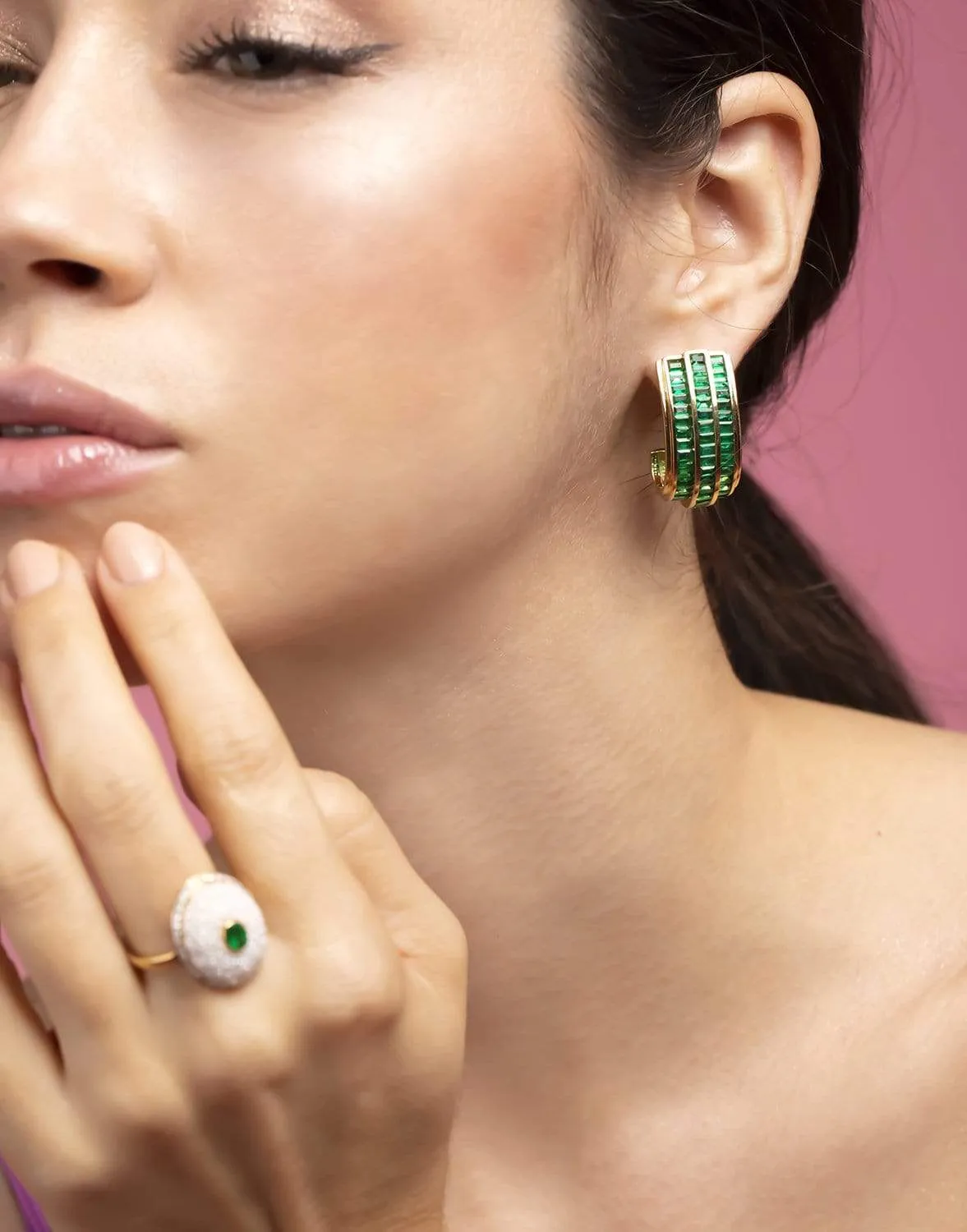 Paro Emerald Earrings