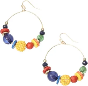 PartyKindom Chic Handmade Earrings Geometric Earbobs in Alloy Accessory for Women Pair
