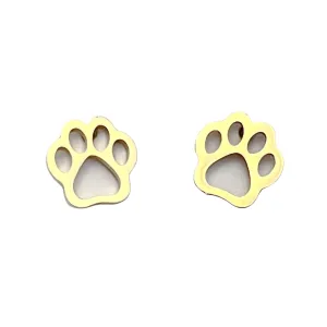 Paw Print Stud Earrings