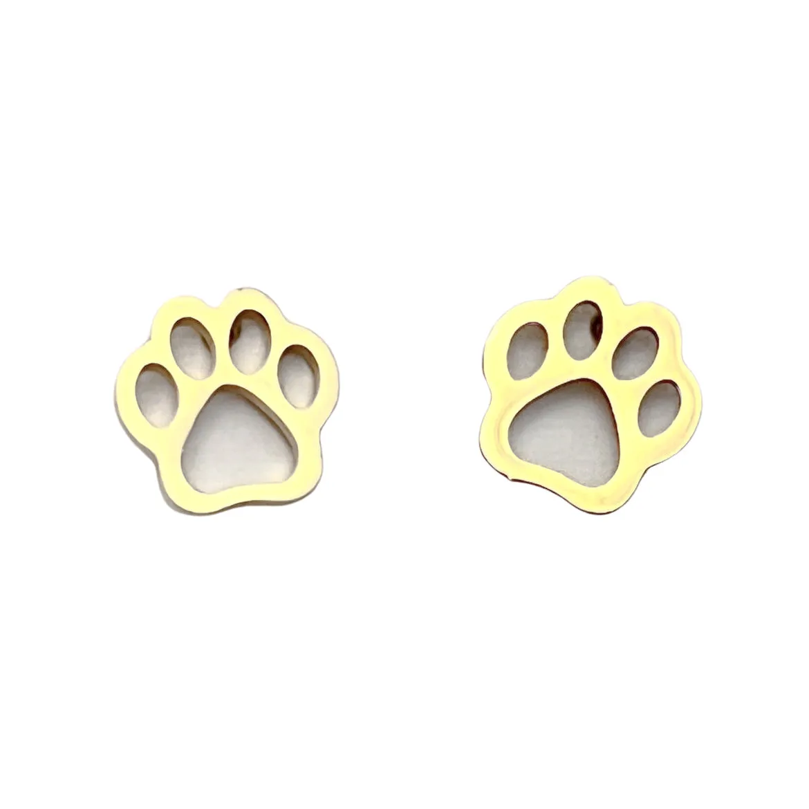 Paw Print Stud Earrings