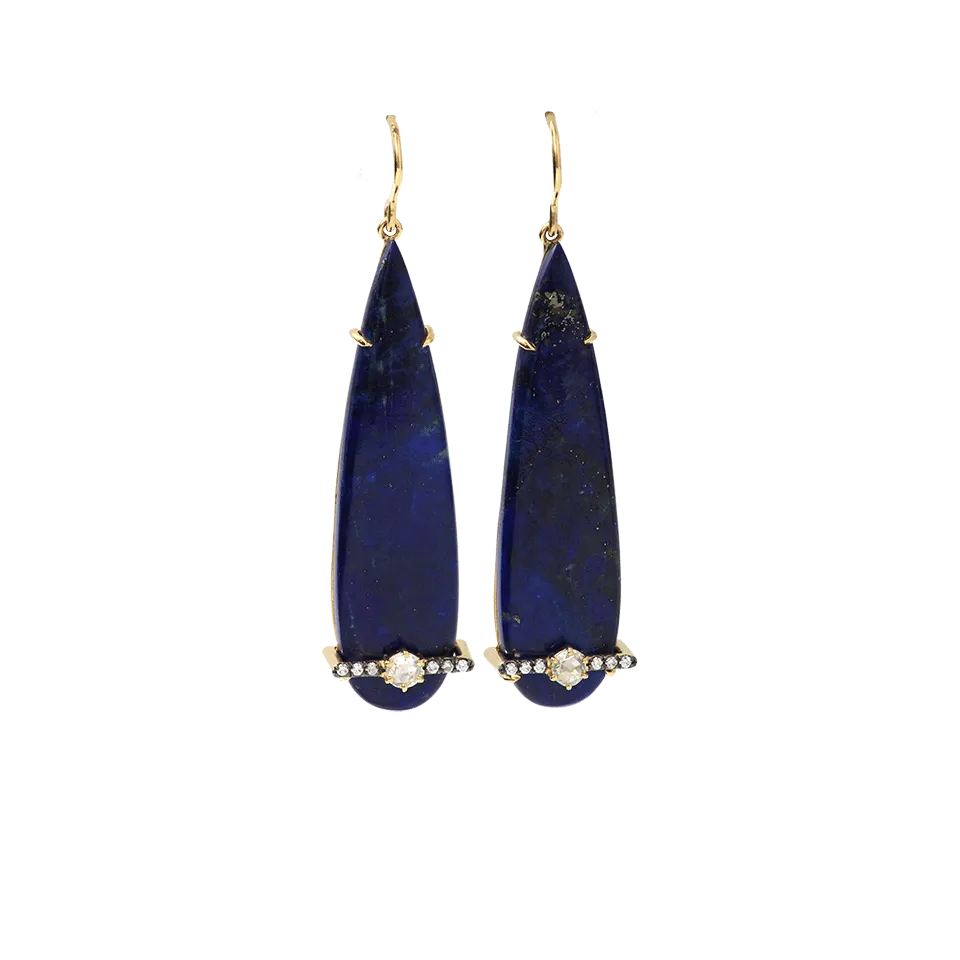 Pear Shape Lapis Earrings