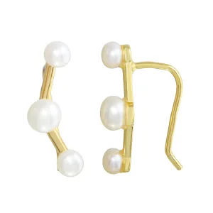 Pearl Ear climber Earrings