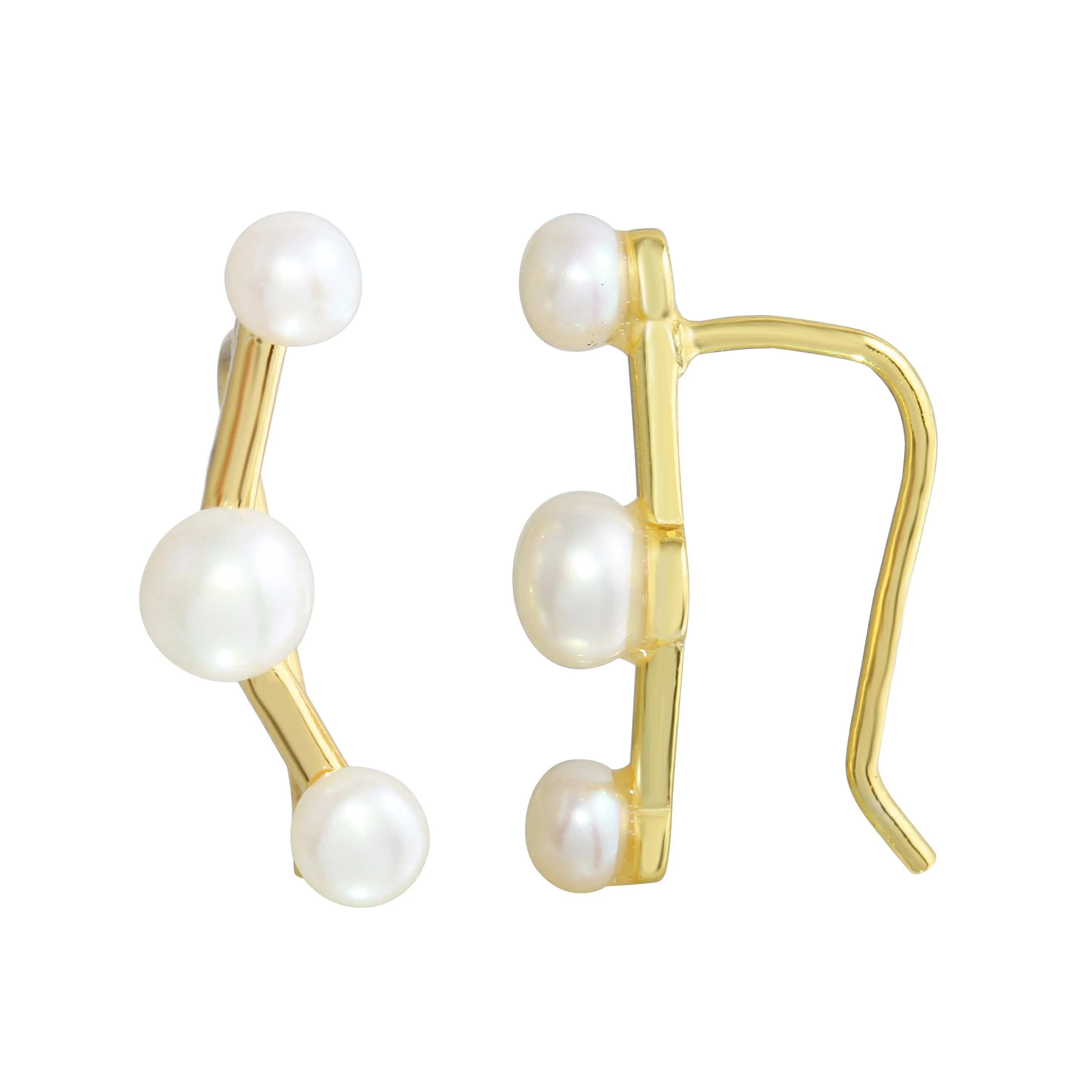 Pearl Ear climber Earrings