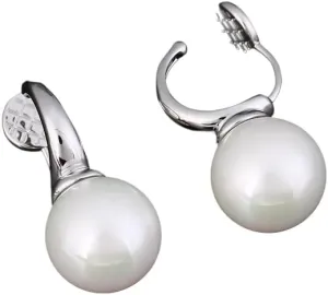 Pearl earrings for women Pearl Clip Hoop Earrings for Women Gold Color Non Pierced Eardrop Minimalist Tiny Wedding Jewelry-T43