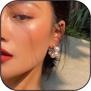 Pearl Hoop Earrings for Women Gold Pearl Earrings Gold Huggie Hoop Earrings Trendy Jewelry Gifts