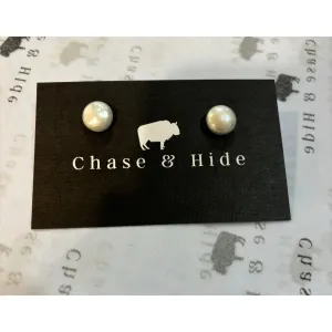 Pearl Stud earrings #p14