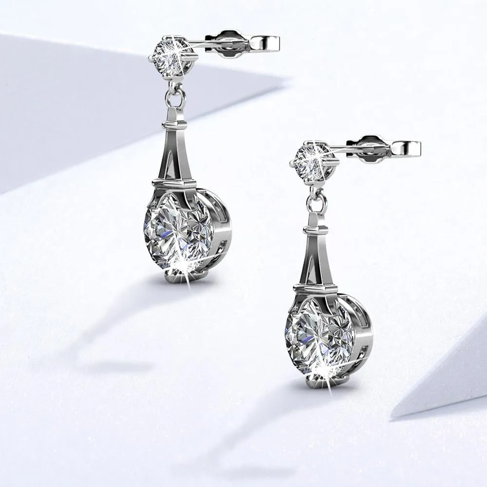 Pendulum Earrings Embellished With SWAROVSKI Crystals