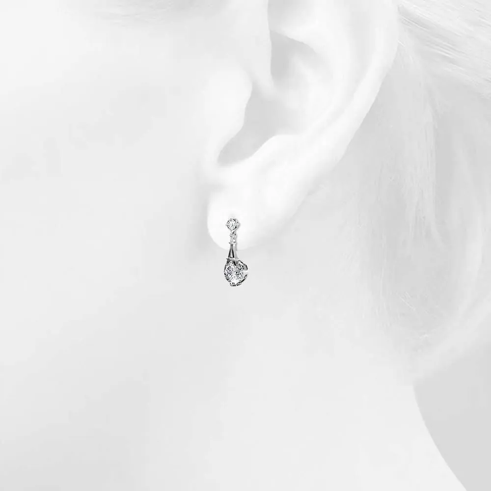 Pendulum Earrings Embellished With SWAROVSKI Crystals