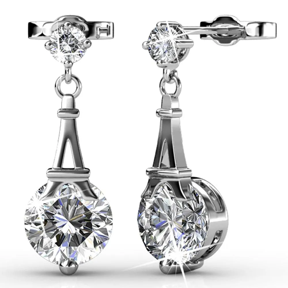 Pendulum Earrings Embellished With SWAROVSKI Crystals
