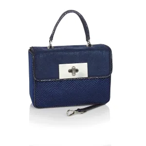 Perugia Sapphire Blue Bag Handbag Cross Body (Matches Octavia Booties) by Ruby Shoo
