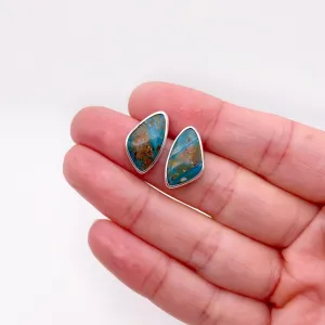 Peruvian Opal Stud Earring No. 11