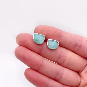 Peruvian Opal Stud Earring No. 12