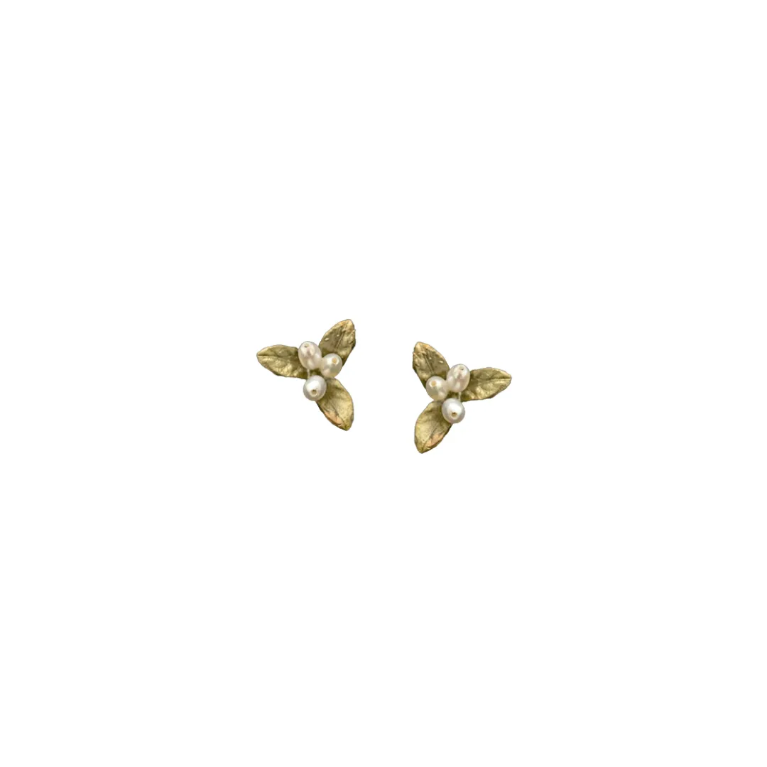 Petite Leaf Stud Earrings